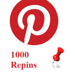 1000 Pinterest repins
