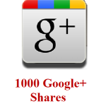 1000 google+ shares