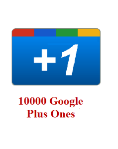 10000 google+ ones