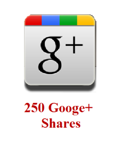 250 google+ shares