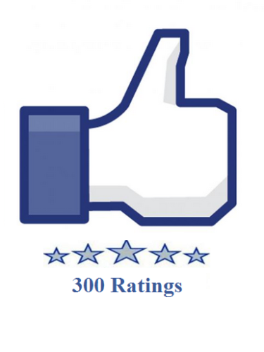 300 facebook fanpage ratings