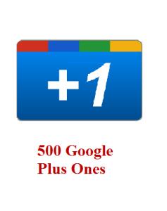 500 google+ ones