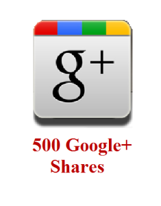 500 google+ shares