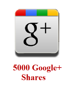5000 google+ shares
