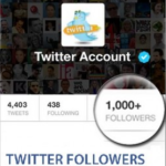 1000 twitter followers