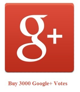 3000 Google+ Votes